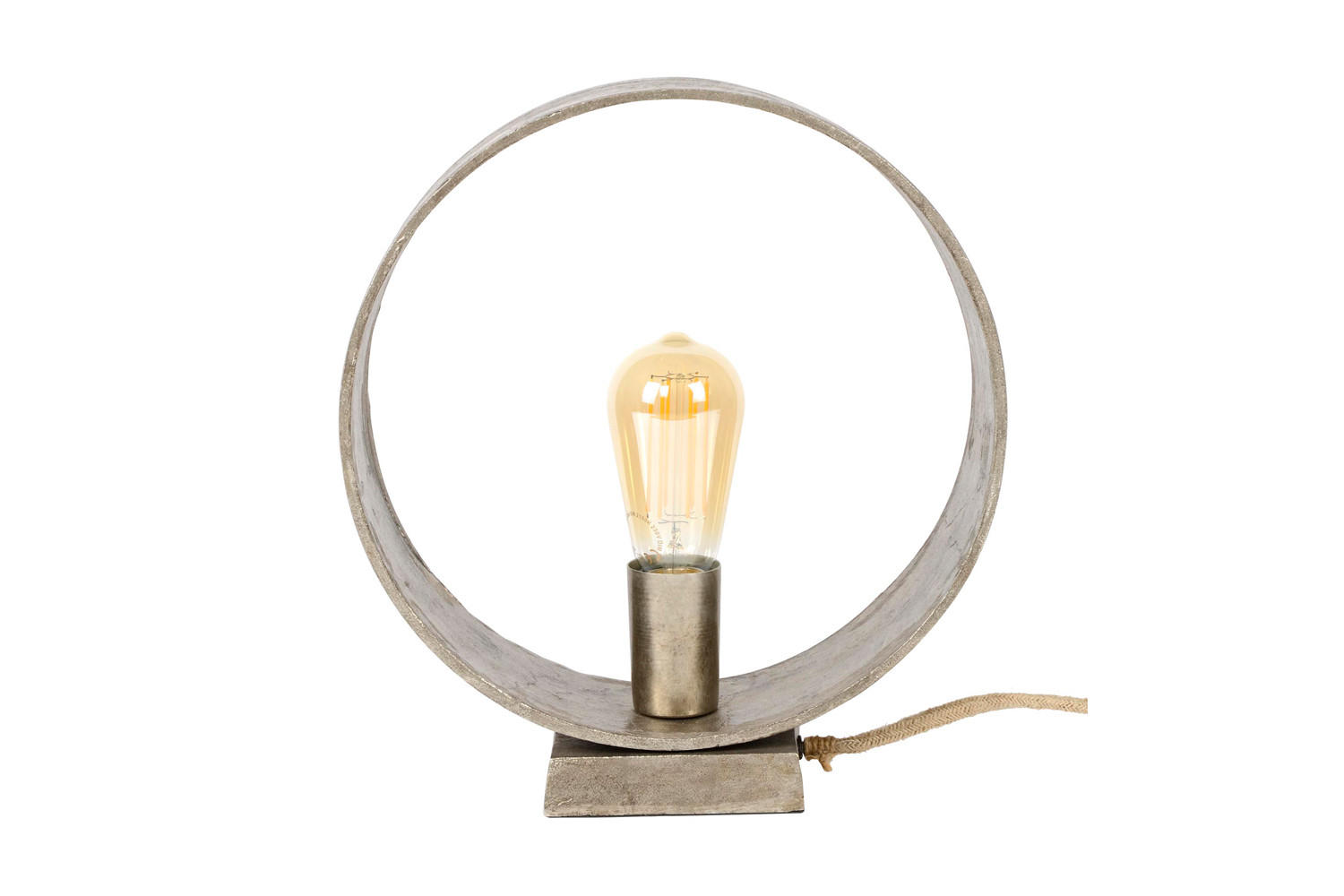 TISCHLAMPE MESSINA Grau Metall - Grau, Metall (11/30/32cm) - KAWOLA