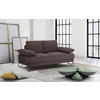 SOFA LORI 2-Sitzer, graubraun - Graubraun/Schwarz, Holzwerkstoff/Textil (185/87/96cm) - Courtois Laville