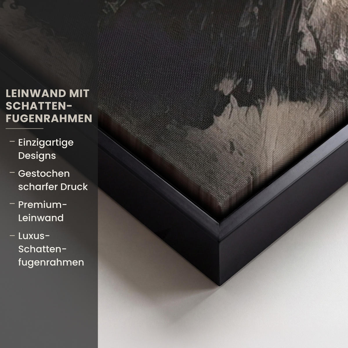 LEINWAND Bilder mit Rahmen - Farbe - Abstrakt - Beige - Kunst - 100x70 - Greige, Textil (100/70cm) - MuchoWow