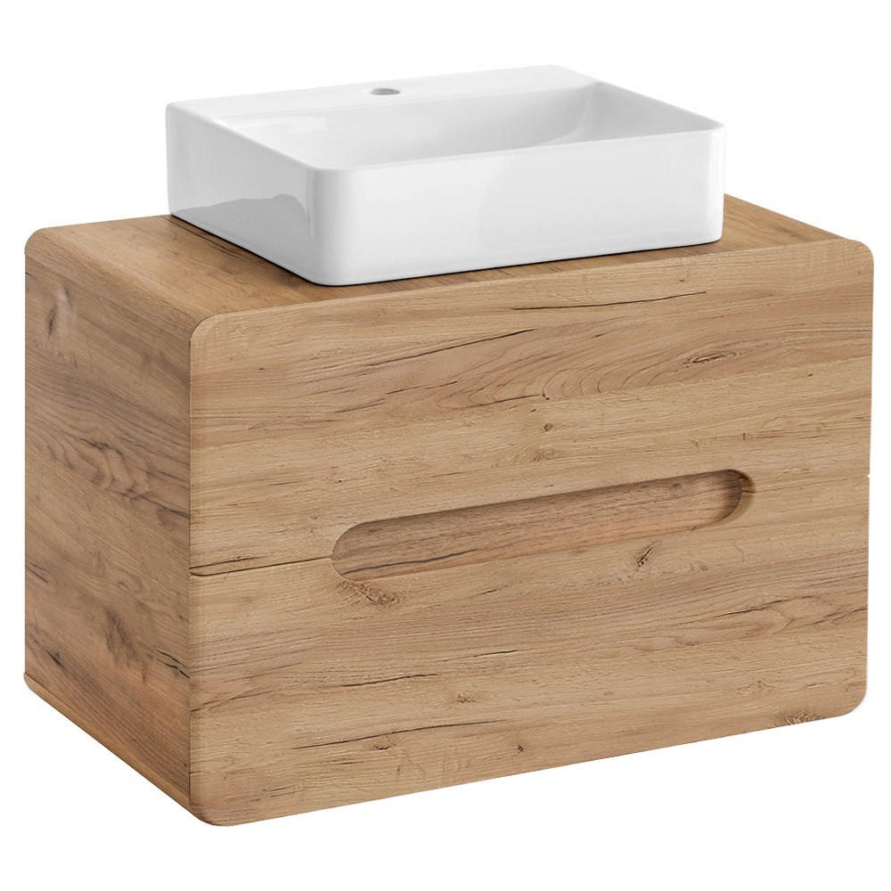 WASCHTISCH Luton-56 - Braun, Holzwerkstoff (80/67/46cm) - Lomado