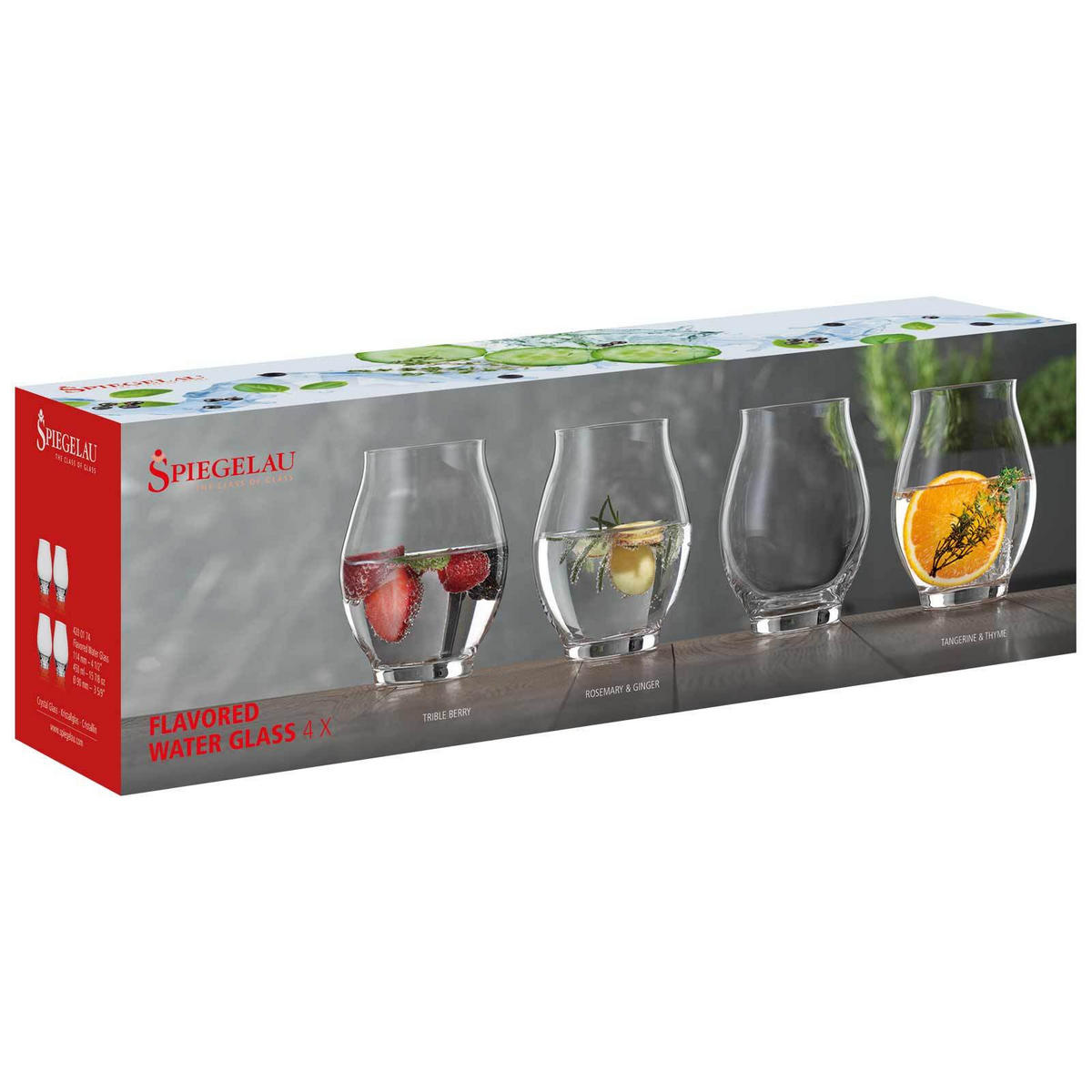 FLAVORED WATER GLÄSER Special Glasses transparent 450 ml 4er Set - Transparent, Glas (0.45L) - Spiegelau