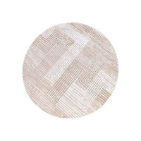 TEPPICH CRYSTAL ROUND Beige 120/120 cm - Beige, Kunststoff (120/120cm) - Tapiso