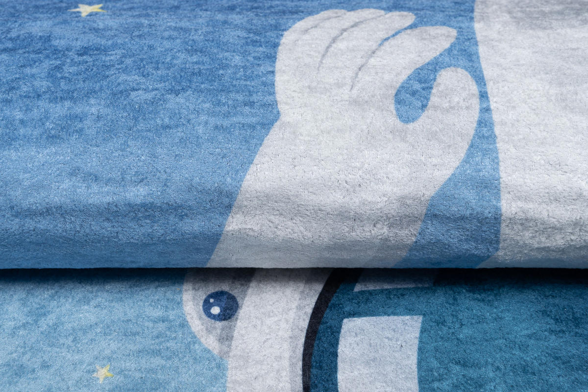 TEPPICH EMMA Blau 120/170 cm - Blau, Kunststoff (120/170cm) - Tapiso