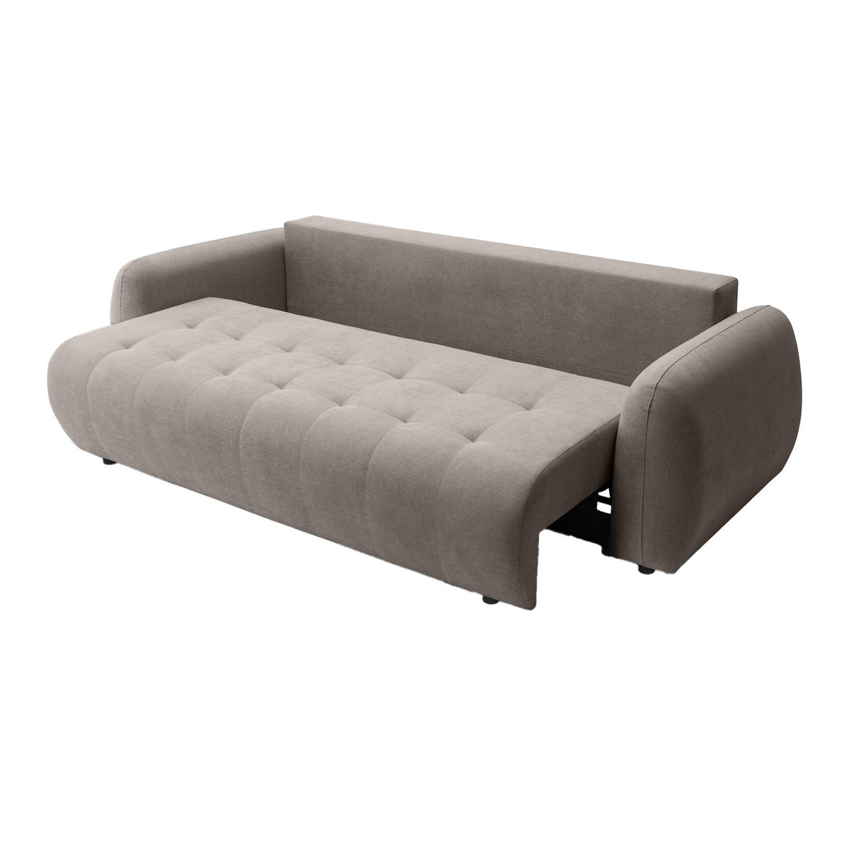 SOFA ARNIS mit Schlaffunktion, Taupe - Taupe, Textil (252/70/105cm) - Fedve