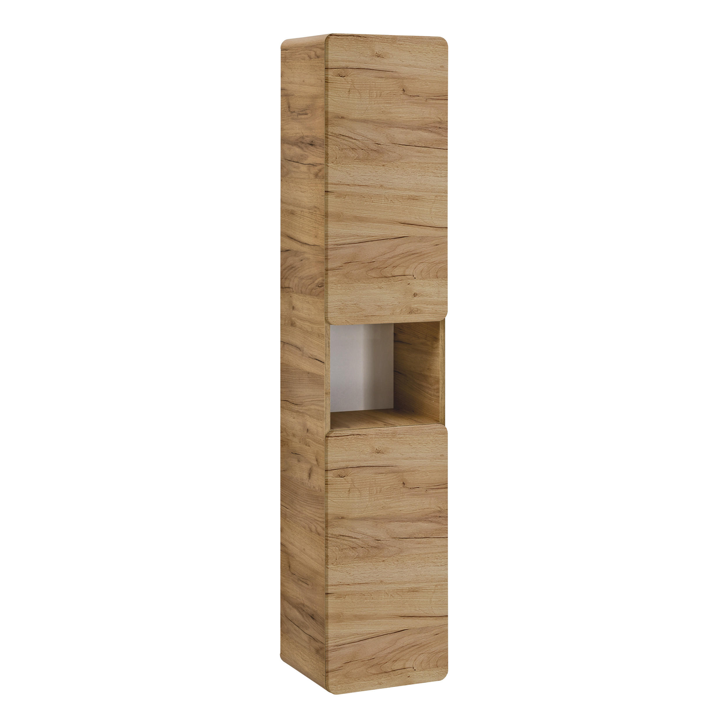 HOCHSCHRANK ARVIDA SZK4 Offenes Regal Eiche - Eichefarben, Holzwerkstoff (35/170/35cm) - Komodee