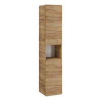 HOCHSCHRANK ARVIDA SZK4 Offenes Regal Eiche - Eichefarben, Holzwerkstoff (35/170/35cm) - Komodee