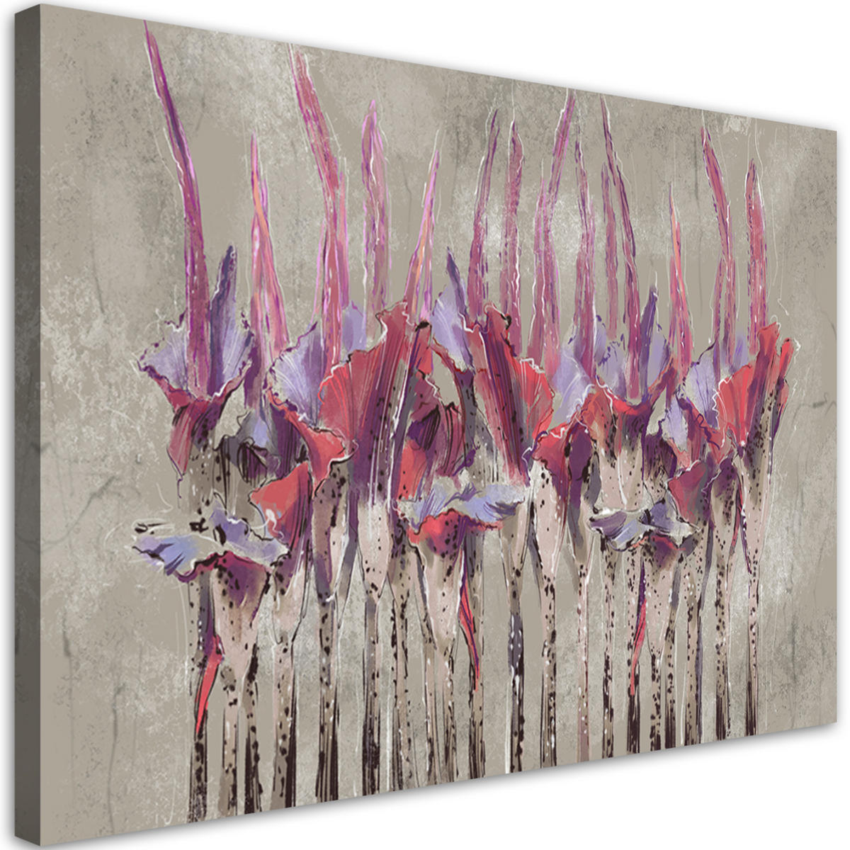 WANDBILD pflanzen blumen simnitło - Braun, Textil (60/40cm) - Feeby