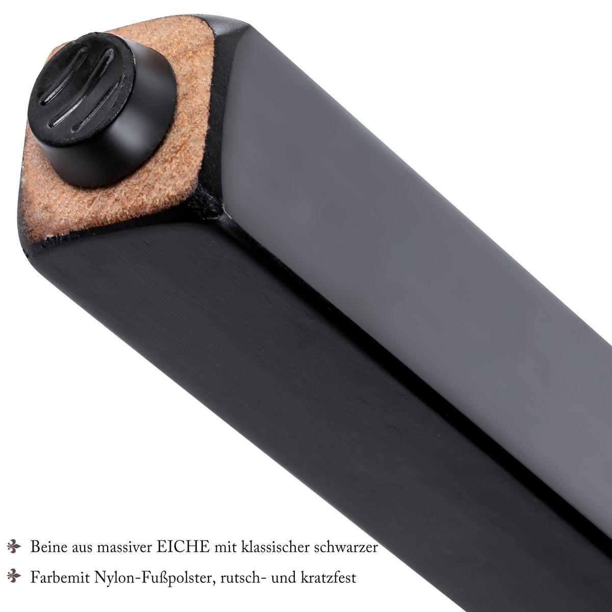 ESSZIMMERSTUHL 6er Set Samt Grau Metallbeine Eichenbeine - Grau, Textil (63/95/50cm) - FLIEKS