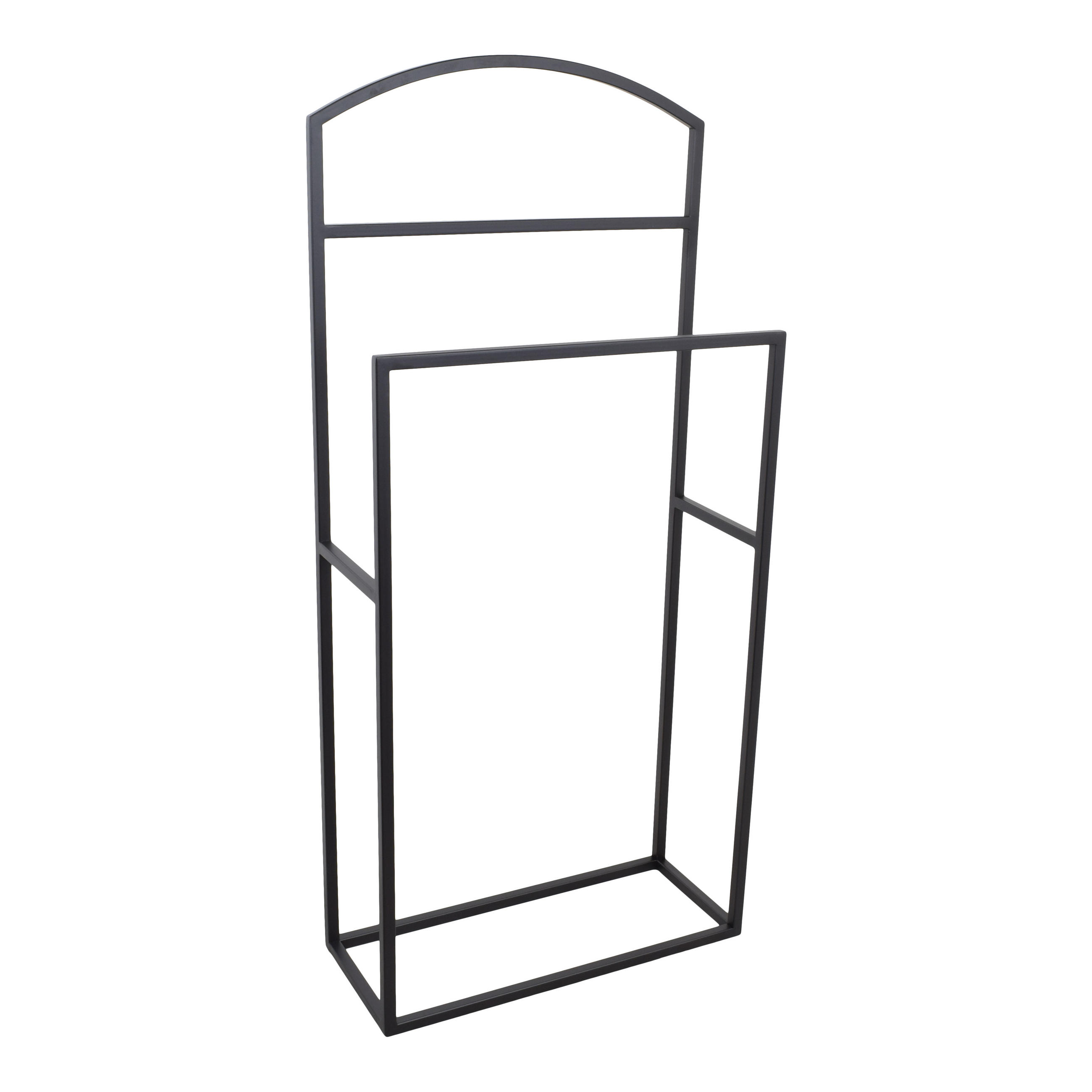 KLEIDERSTÄNDER Friso Schwarz - Schwarz, Metall (50/110/21cm) - LOFT42