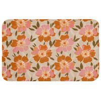 WC PŘEDLOŽKA Květiny - Motiv - Retro 80x50 cm - různobarevná, textil/plast (80/1cm) - OnlyWow