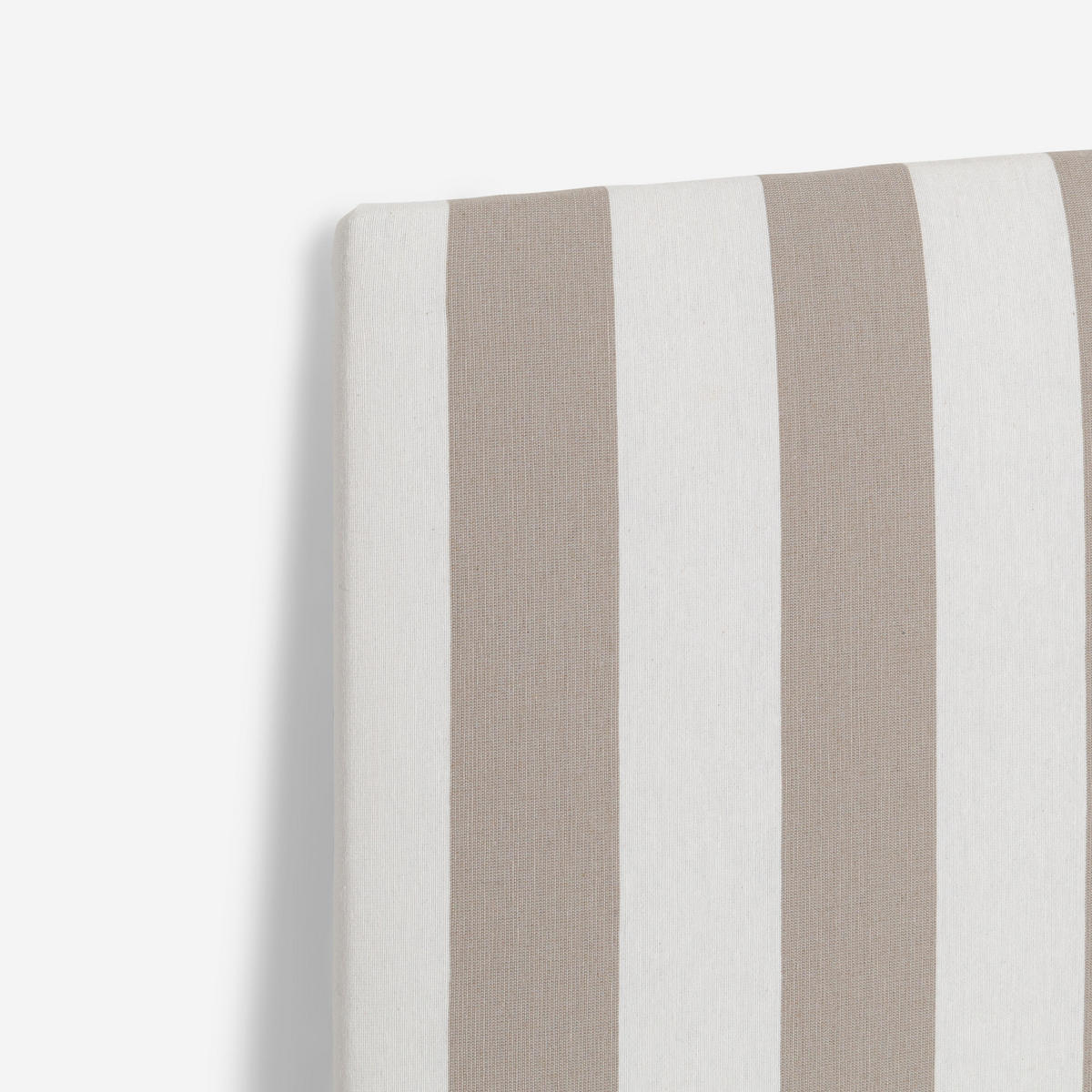 KOPFTEIL Gepolstertes aus gestreiftem Stoff Beige 145/52/3 cm SUANCES - Beige, Textil (145/52/3cm) - RNT By Really Nice Things