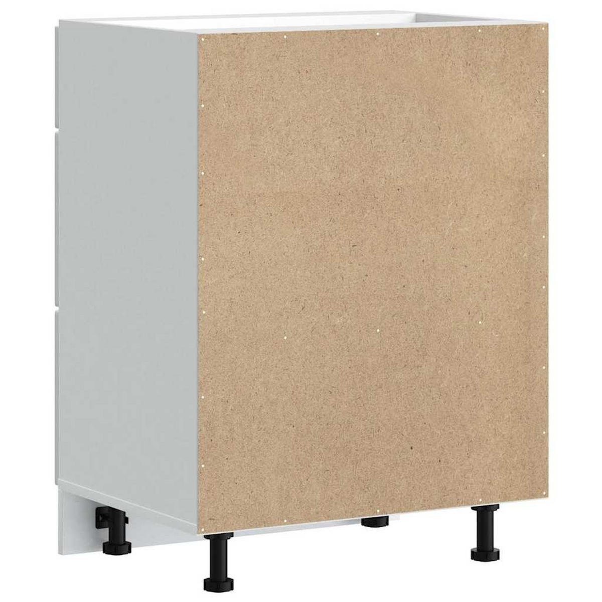 KÜCHENUNTERSCHRANK Maro Weiß 60x46x81,5 cm - Weiß, Holz (60/81.5/46cm) - DELUKE