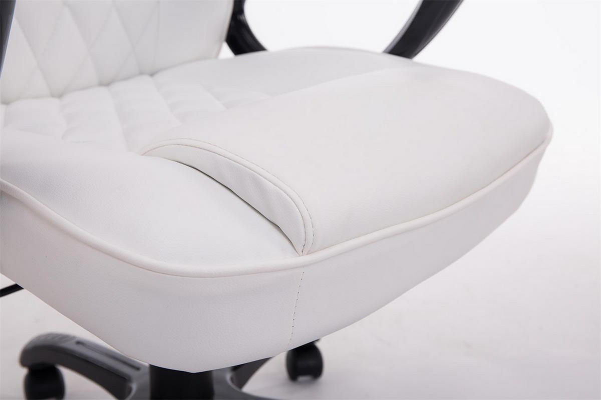 BÜROSTUHL Bigo 180, Kunstleder Weiß - Weiß, Kunststoff/Textil (66/124/72cm) - TPFLiving