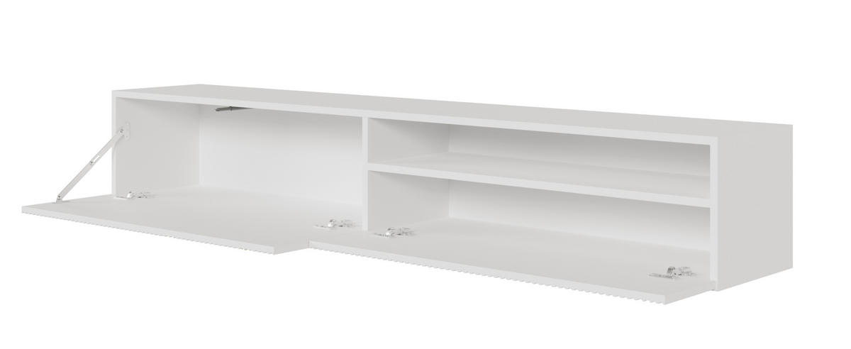 TV-HÄNGEBOARD Veldio Weiß mit offenem Fach 175 cm - Weiß, Holzwerkstoff (175/28.5/31.6cm) - Selsey