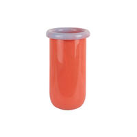 VASE Plegado M Orange 14/14/25.3 cm - Orange, Glas (25.3cm) - Present Time