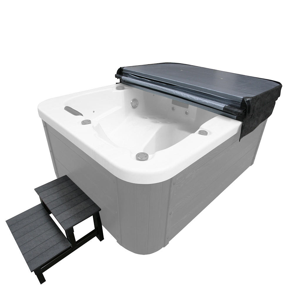 OUTDOOR WHIRLPOOL MARBLE - Anthrazit, Kunststoff (62/40/54cm) - Home Deluxe