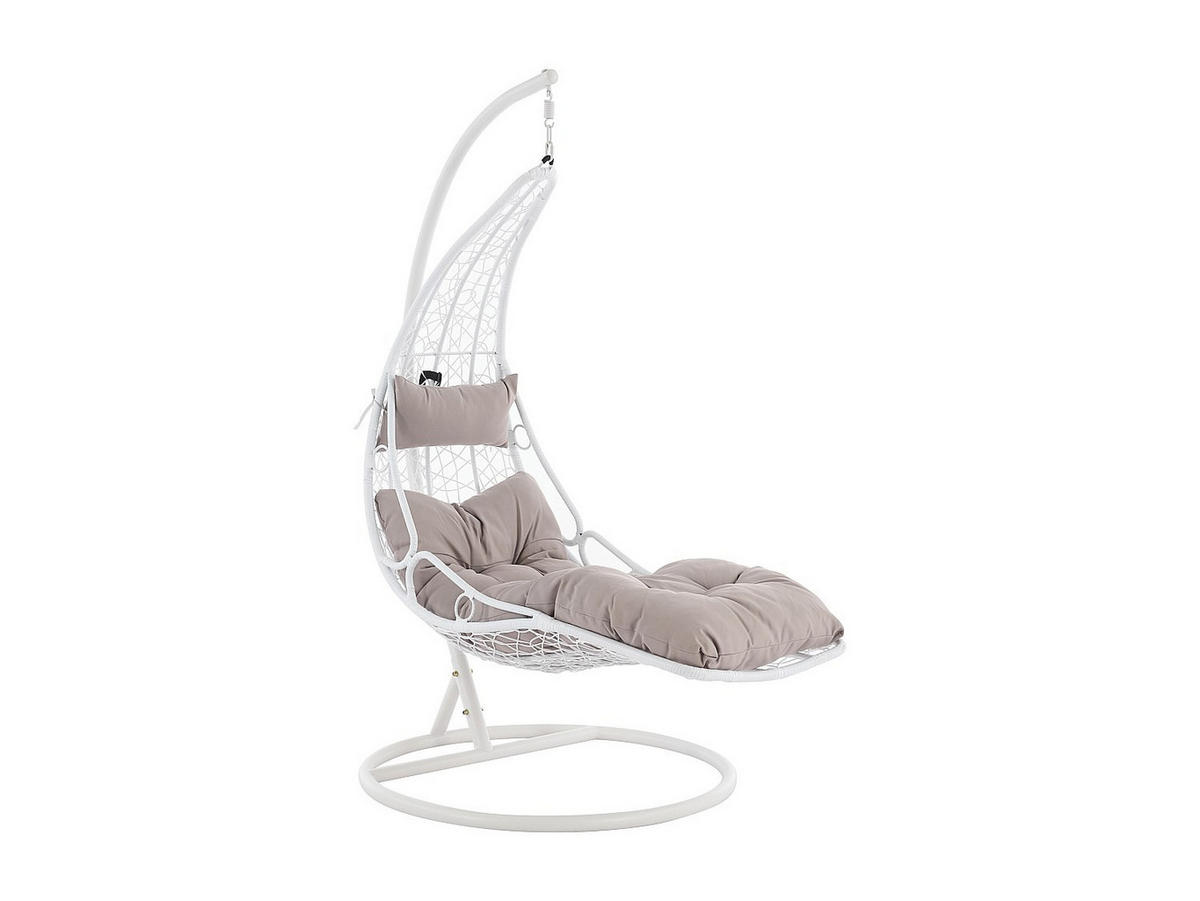 HÄNGESESSEL - 1 Person - Harz - Weiß - - Weiß, Kunststoff (105/197/105cm) - Vente-Unique