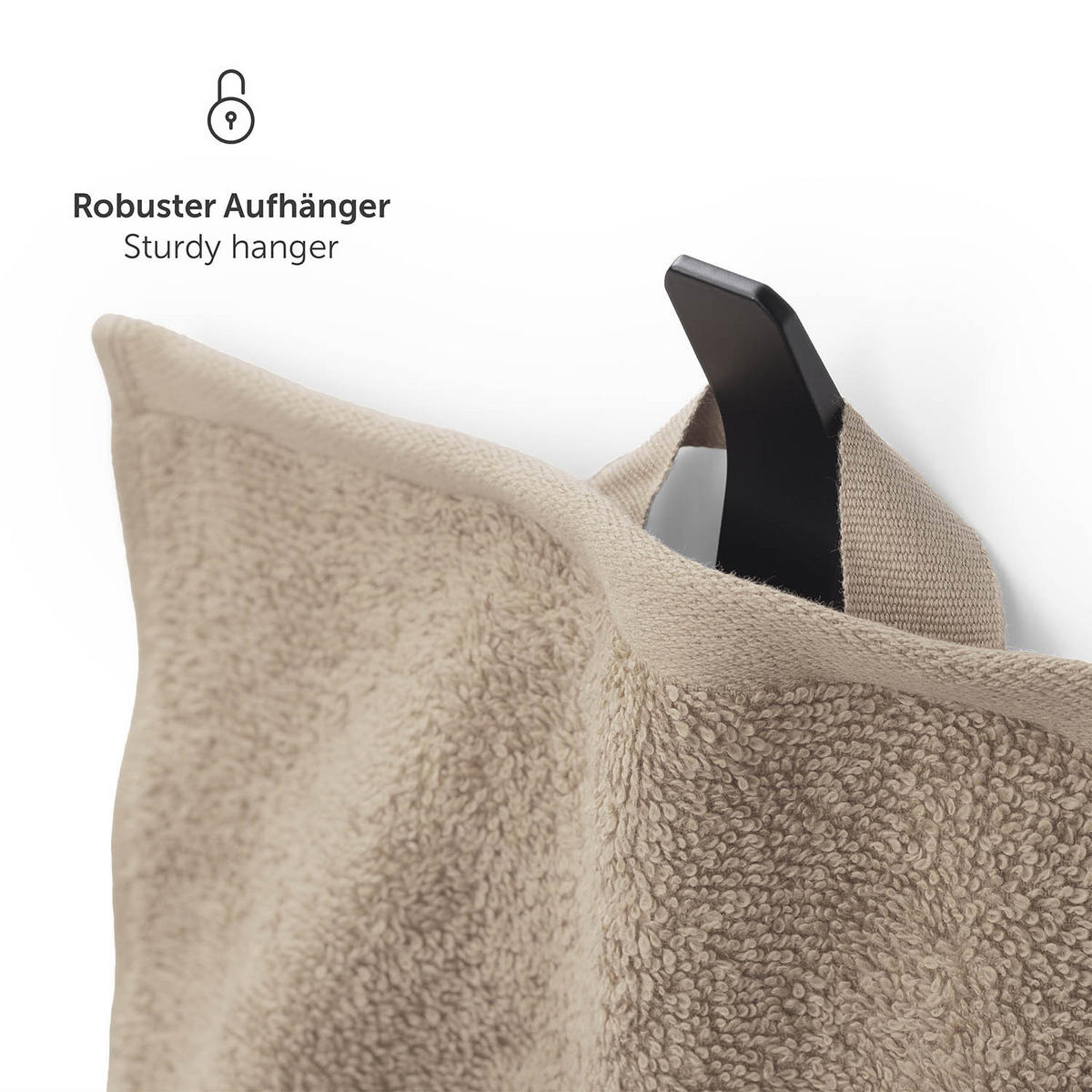 SAUNATUCH 2er-Set, 2x Saunatuch 80/200 cm, Taupe - Taupe, Textil (80/200cm) - Blumtal