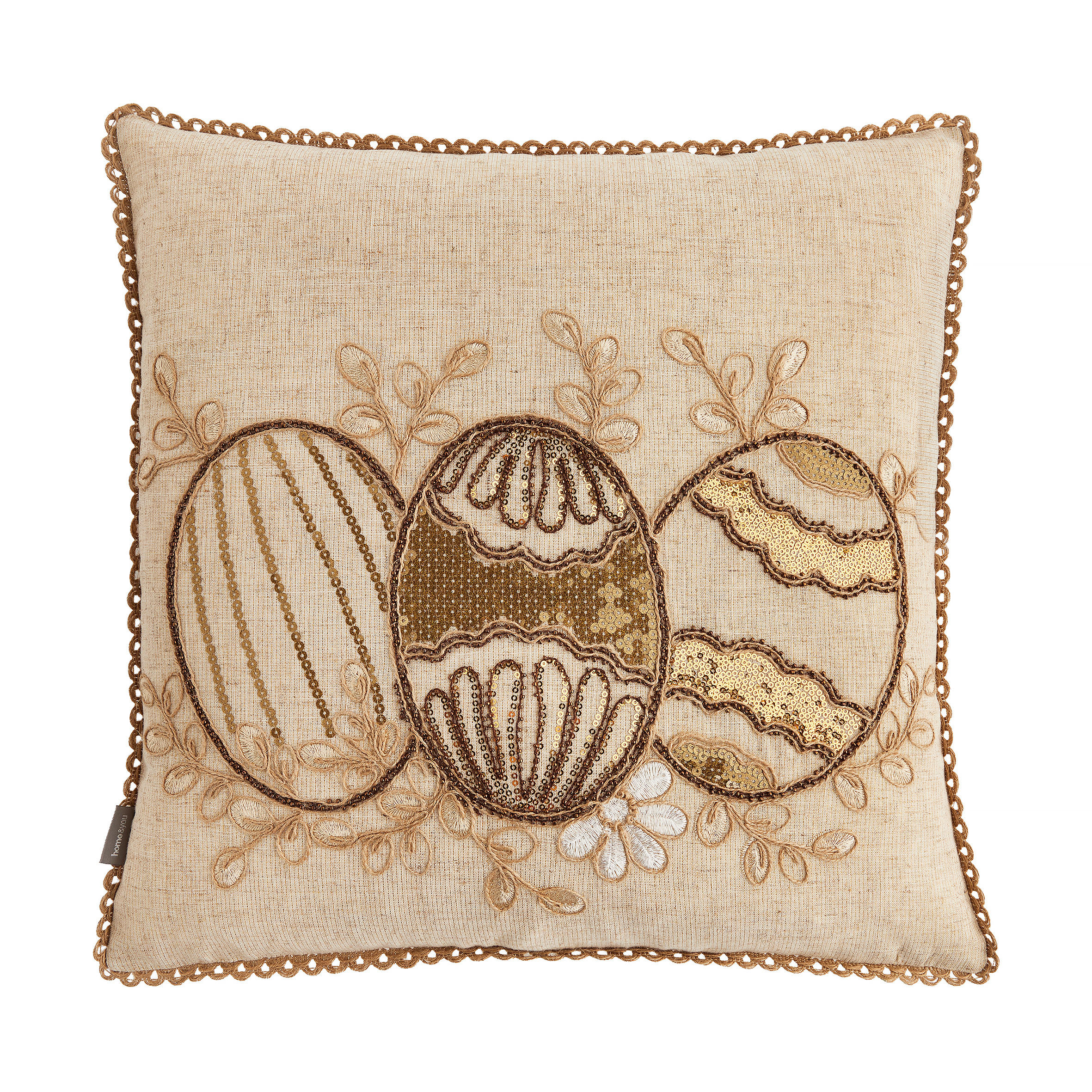 KISSENBEZUG Oaken - Beige, Textil (45/45cm) - home&you