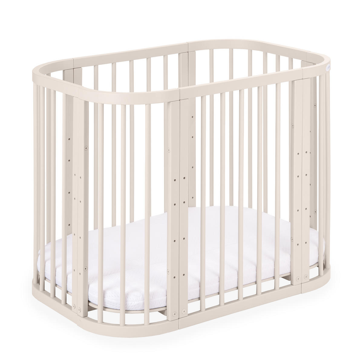 PĂTUȚ bebe Cașmir, 5in1 cu saltea - cașmir, material textil/lemn (65.5/92cm) - waldin