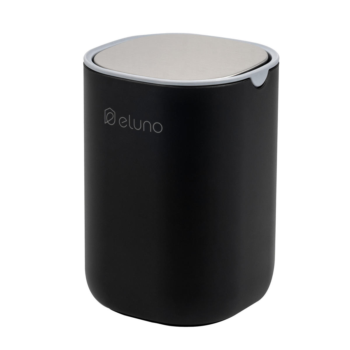 KOSMETIKEIMER EDOLO, Kunststoff, schwarz - Schwarz, Kunststoff (16/11.5/11.5cm) - eluno