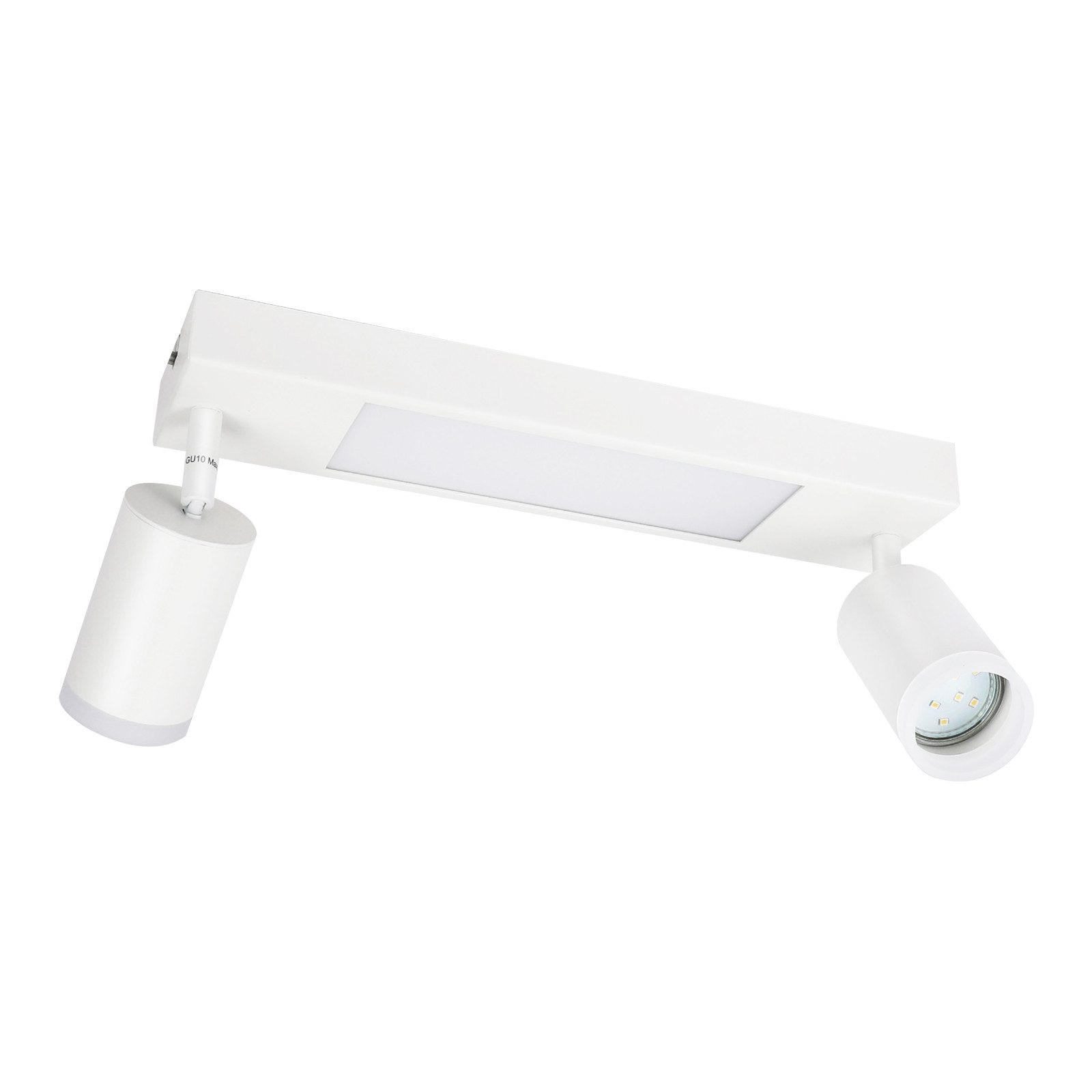 STRAHLER Bielefeld 2-flammig 34/8/16.9 cm - Weiß, Metall (34/8/16.9cm) - Nettlife