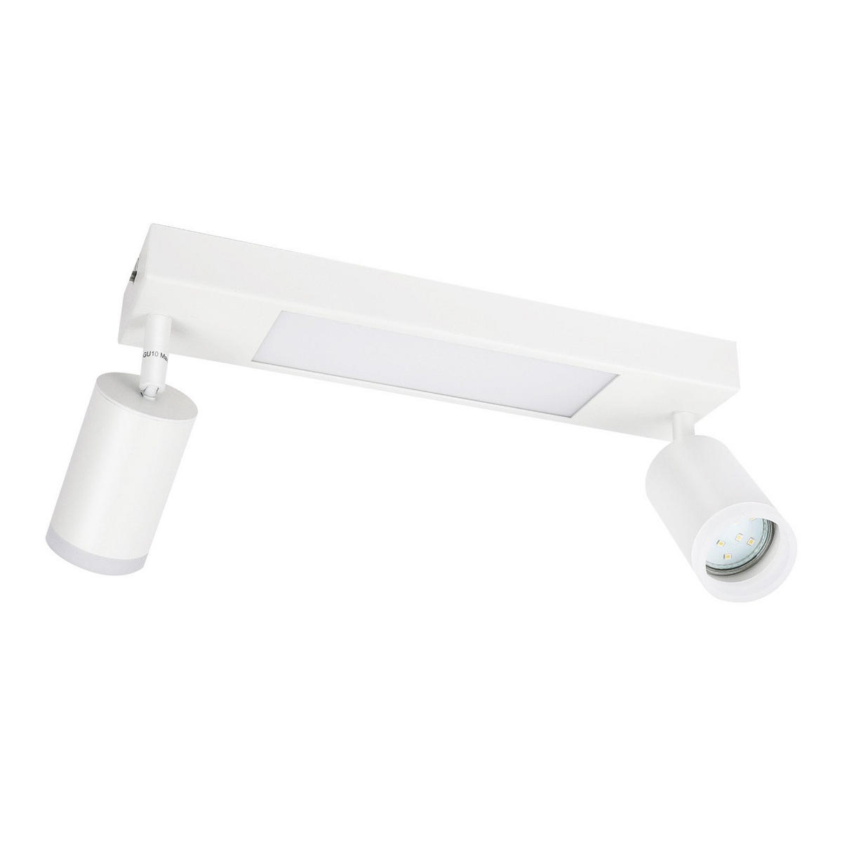 STRAHLER Bielefeld 2-flammig 34/8/16.9 cm - Weiß, Metall (34/8/16.9cm) - Nettlife