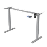 SCHREIBTISCHGESTELL Jiri Grau - Grau, Metall (58.5/135/118cm) - SVITA