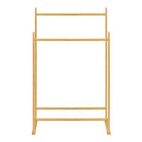 GARDEROBENSTÄNDER Mariehamn - Kieferfarben, Holz (80/122/50cm) - [en.casa]