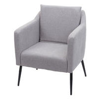 RELAXSESSEL H93A Hellgrau - Hellgrau, Textil (70/92/70cm) - MCW