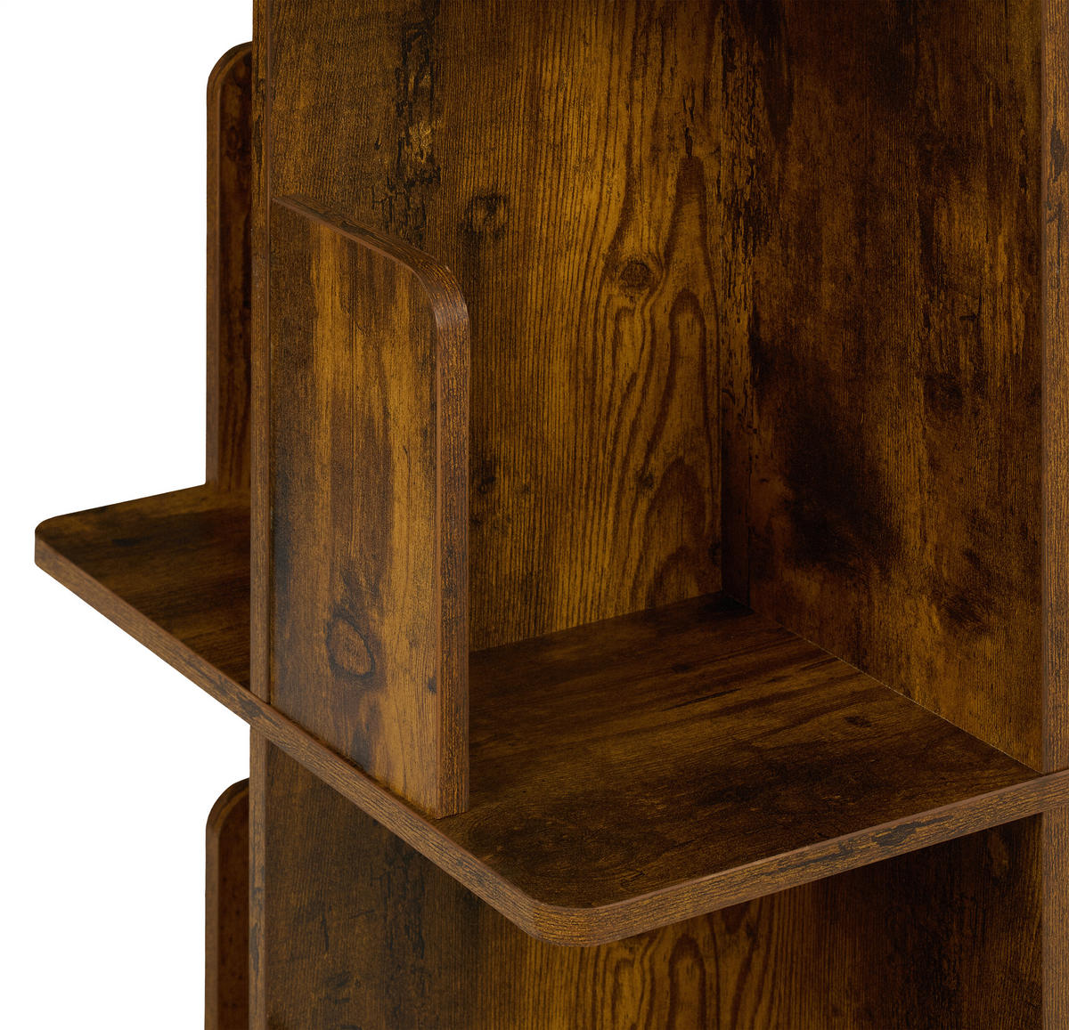 BÜCHERREGAL - Braun, Holzwerkstoff/Metall (39/95/39cm) - Relaxdays