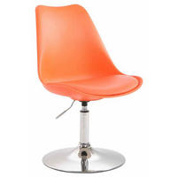 DREHSTUHL Kunststoff orange - Chromfarben/Orange, Kunststoff/Metall (48/76/57cm) - CLP