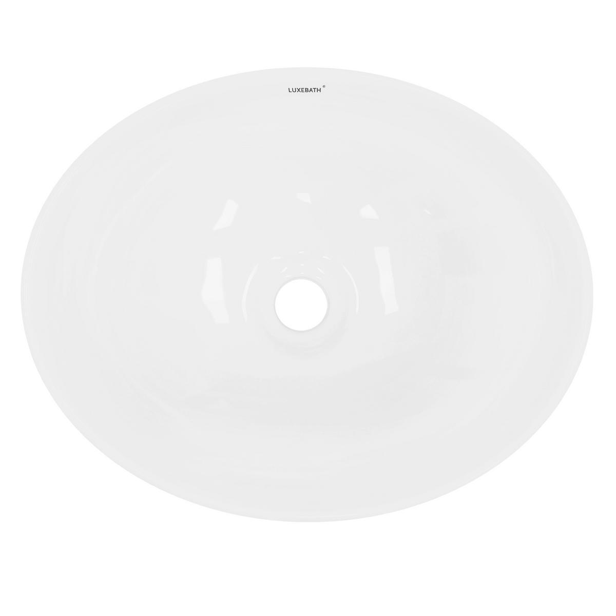 WASCHBECKEN - Weiß, Keramik (33/14/41cm) - LuxeBath