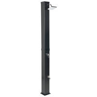 FREISTEHENDE solarbetriebene Gartendusche Schwarz Yaracuy - Schwarz, Kunststoff (19/217/19cm) - Beliani