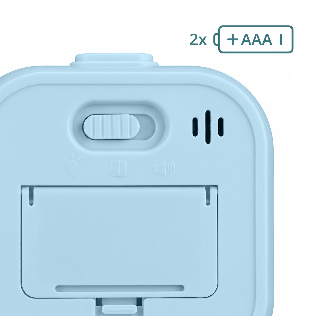 TIMER Blå visuell plast 60 minuter fyrkantig - Blå, Plast (9/9/4.5cm) - Relaxdays