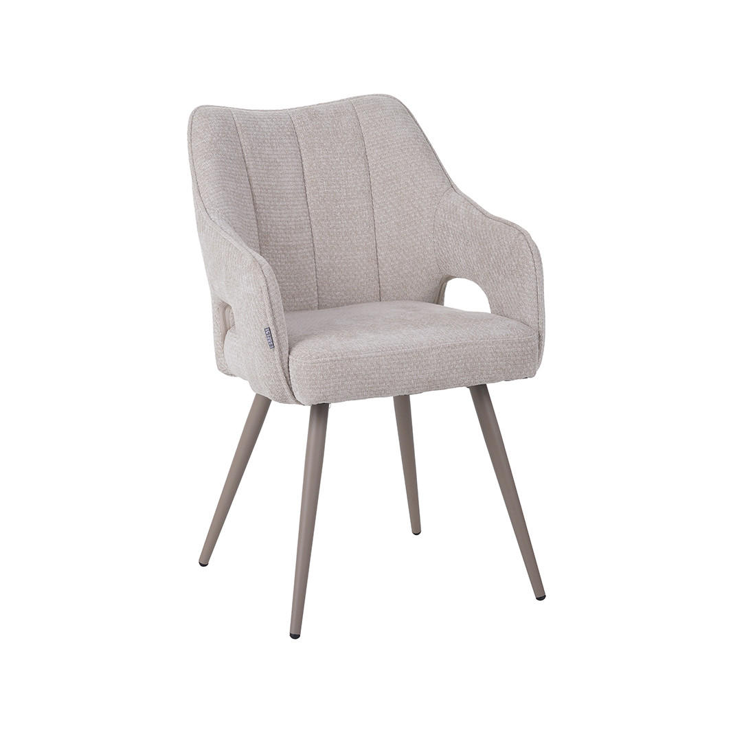 ESSZIMMERSTUHL Stan - Beige - 62/84/62 cm - 2er-Set - Beige, Textil (57/84/62cm) - LABEL51
