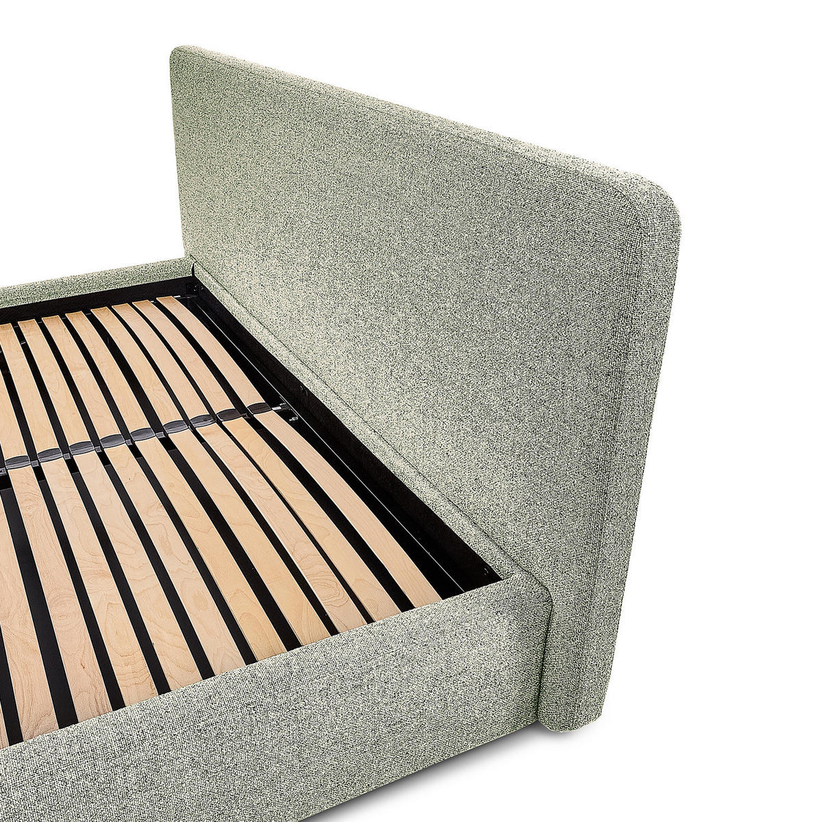 POLSTERBETT - Hellgrau, Holz/Textil (160/200cm) - home24