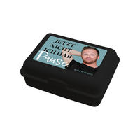 BROTDOSE Ralf Schmitz Jetzt nicht, ich hab Pause Schwarz 17,5 x 12,8 x 6,9 cm - Schwarz, Kunststoff (17.5/6.9/12.8cm) - United Labels