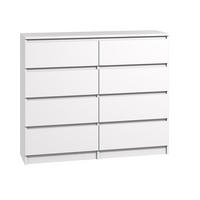 KOMMODE bella8 120 weiss - Weiß, Holzwerkstoff (119/98/35cm) - roe furniture