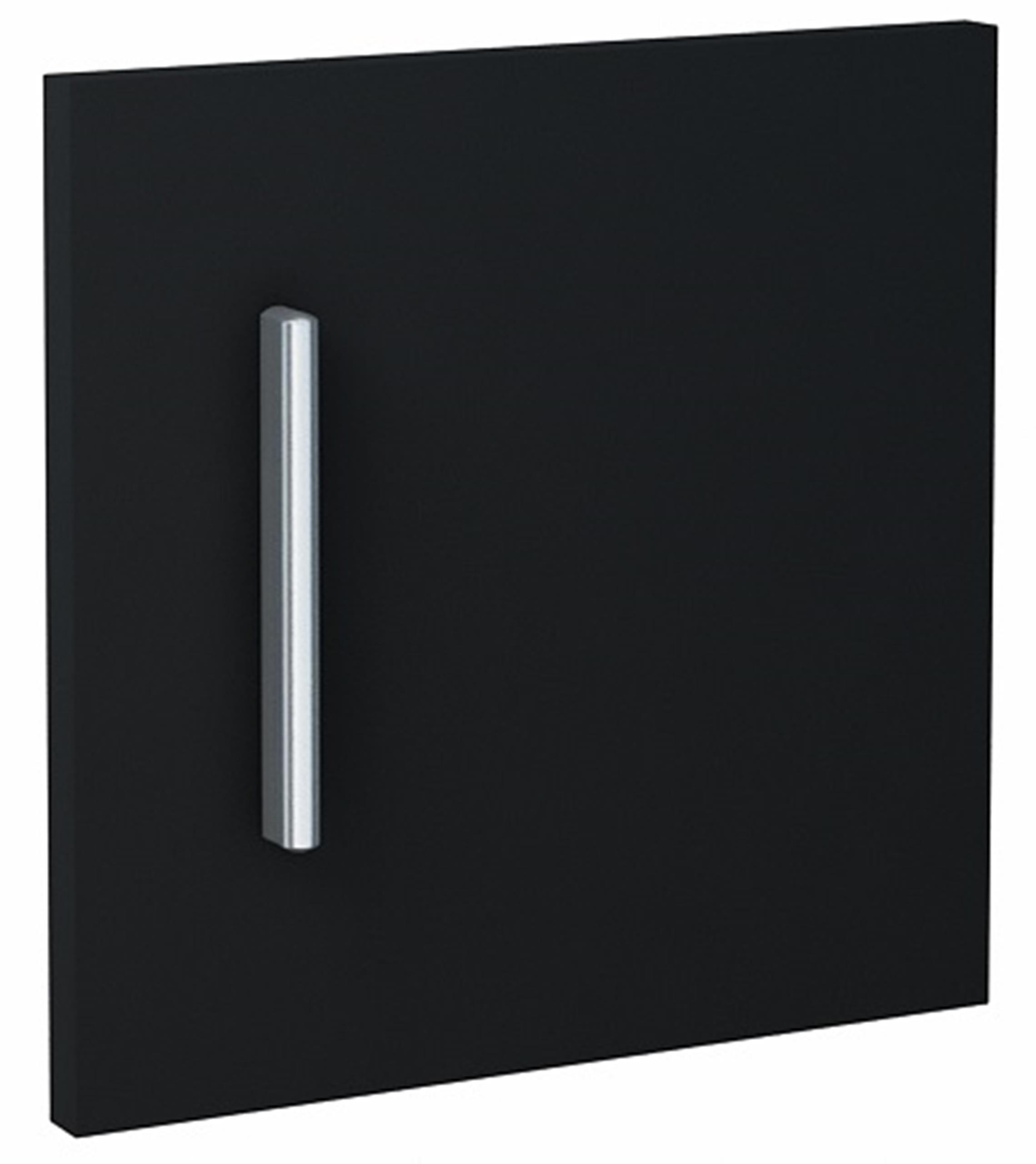 REGALFRONT MODUS Schwarz 34,6/1,6/34,6 cm - Schwarz, Holzwerkstoff (34.6/34.6/1.6cm) - Matkam Möbel