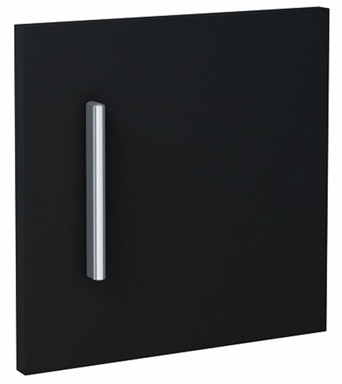 REGALFRONT MODUS Schwarz 34,6/1,6/34,6 cm - Schwarz, Holzwerkstoff (34.6/34.6/1.6cm) - Matkam Möbel