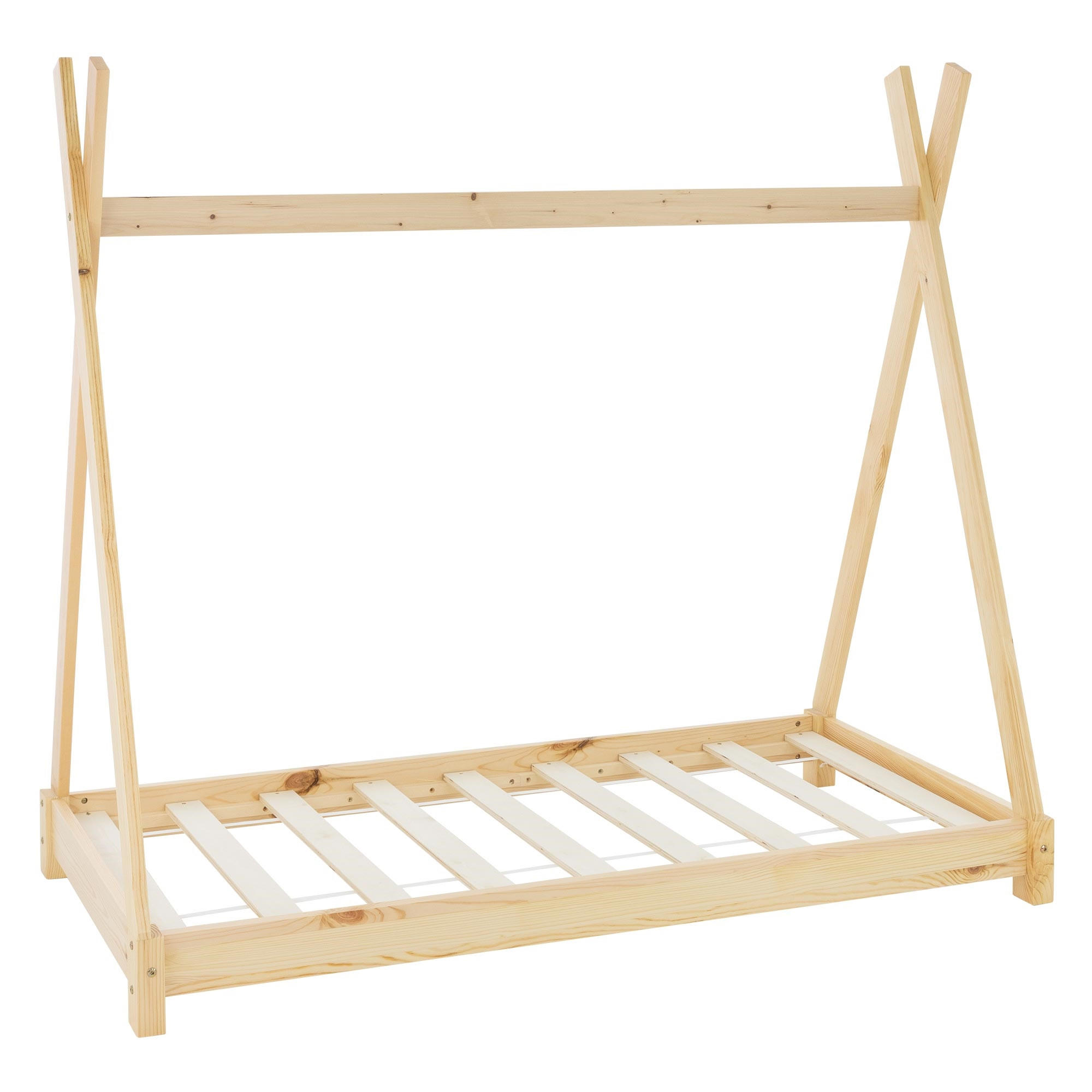 KINDERBETT Tipi 80x160 cm Natur - Naturfarben, Holz (80/160cm) - ML-DESIGN