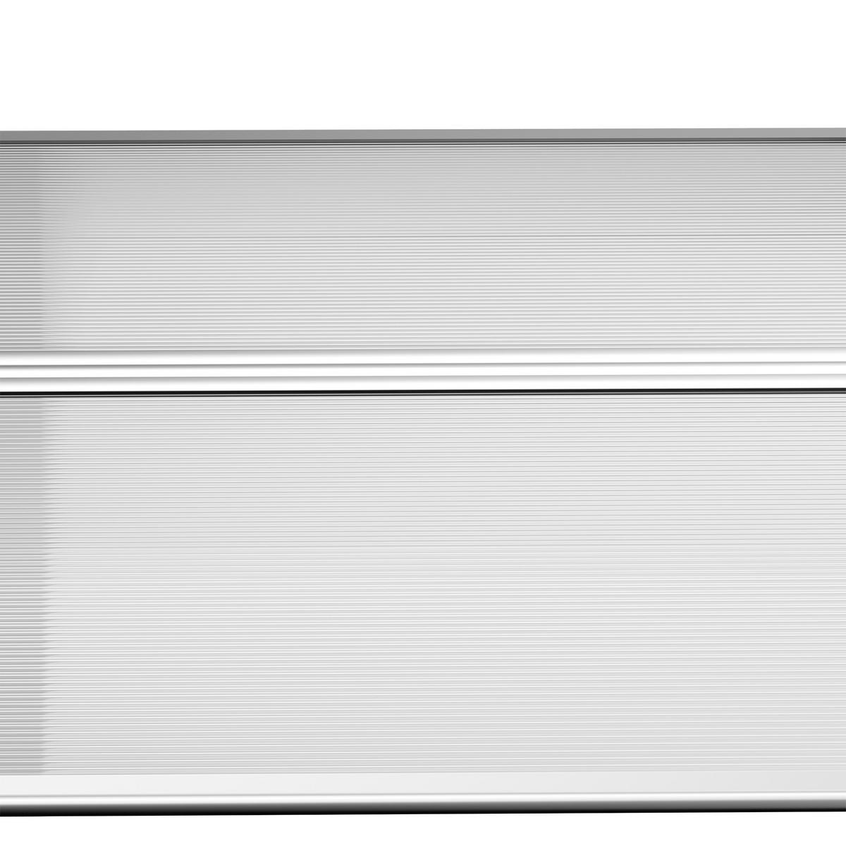 PULTVORDACH, Vordach, Alu, Schwarz - Schwarz, Kunststoff (96/27/303cm) - Outsunny