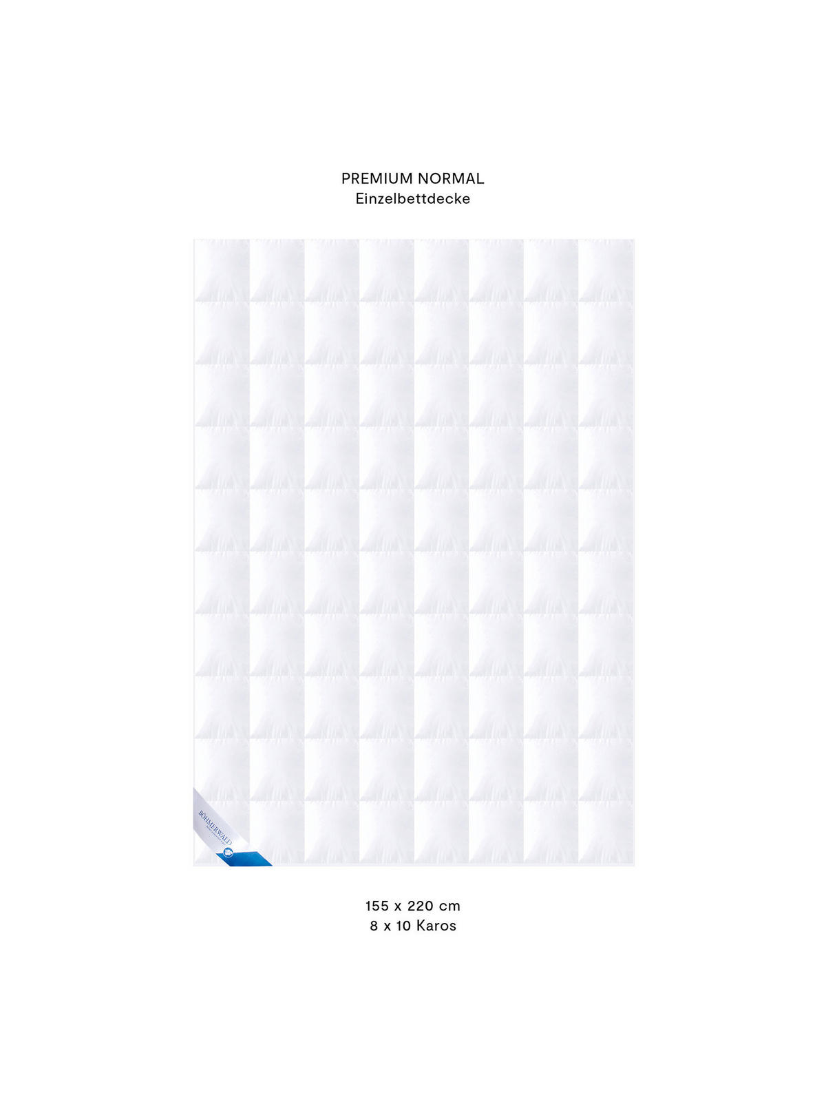 GANZJAHRESBETTDECKE PREMIUM Gänsedaunen normal - Weiß, Naturmaterialien/Textil (155/220cm) - Böhmerwald