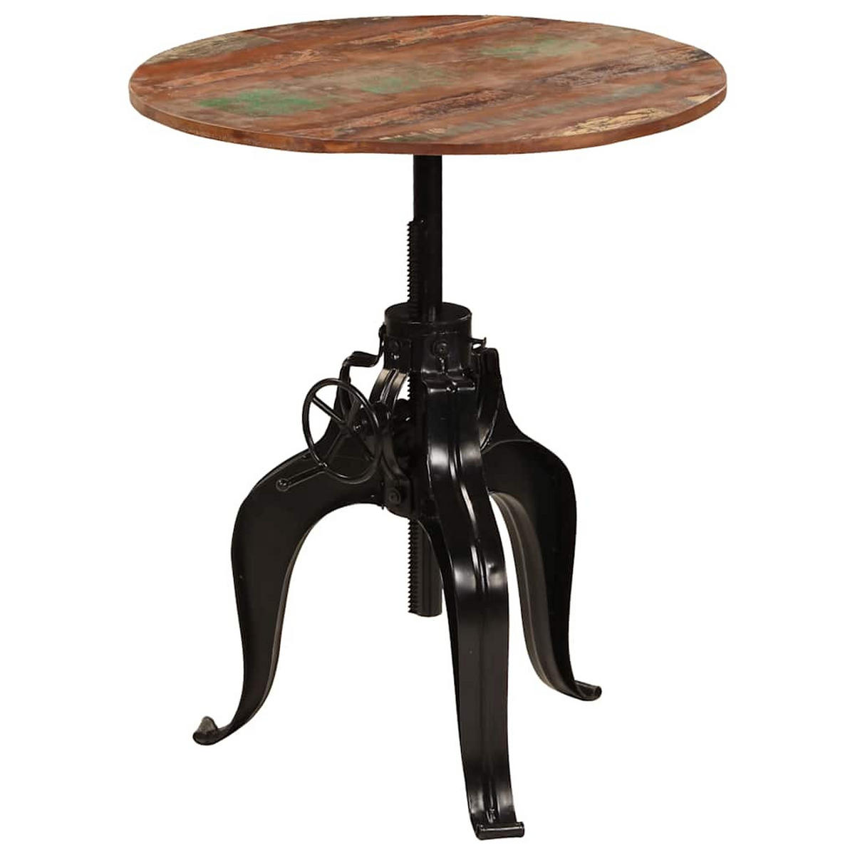BARTISCH Altholz Massiv 75/(76-110) Cm - Braun, Holz (75/110/75cm) - vidaXL