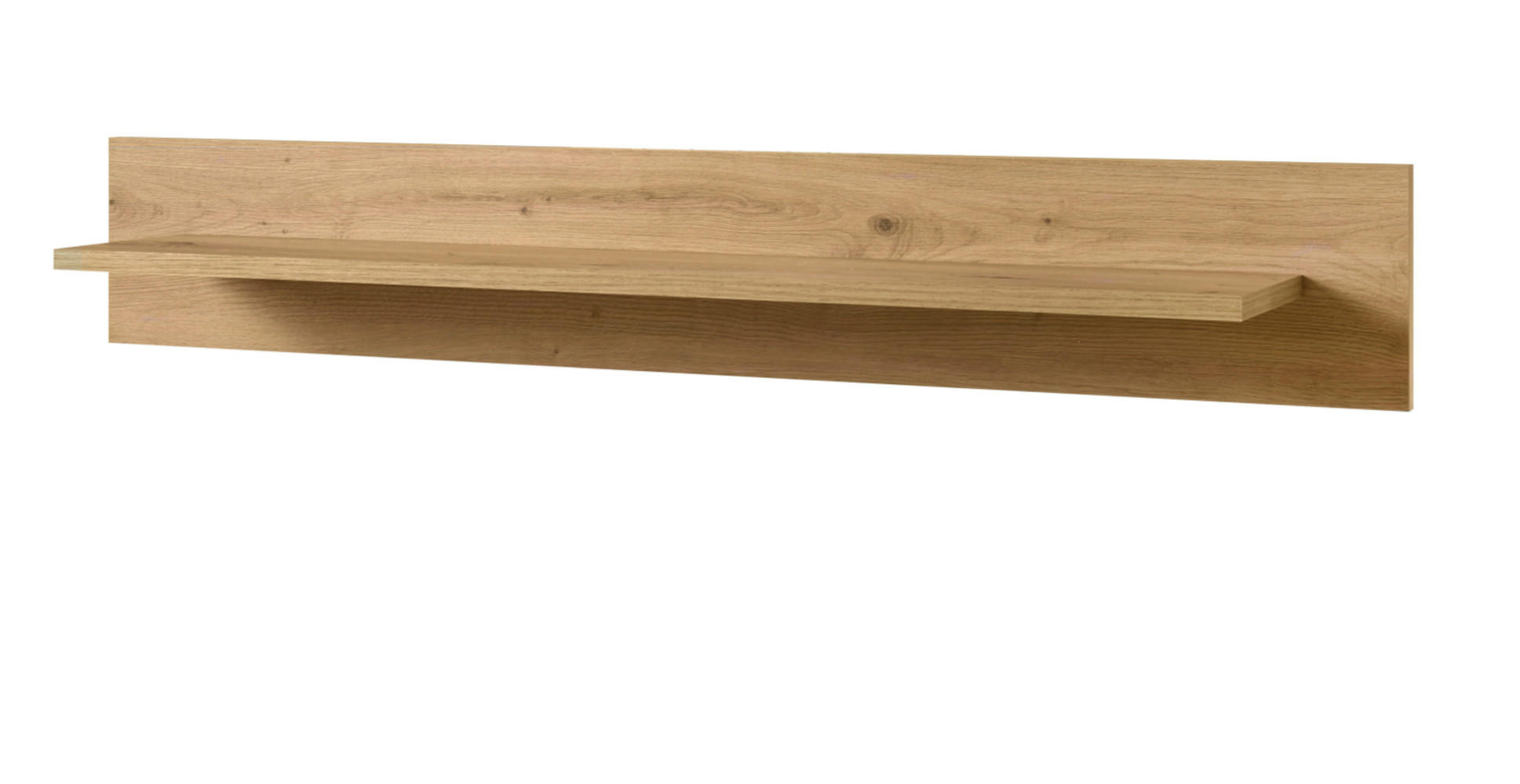 WANDBOARD Eiche Artisan 107 x 17 cm, Wandregal skandinavisch - Eichefarben, Holzwerkstoff (107/17/19cm) - Furn.Design