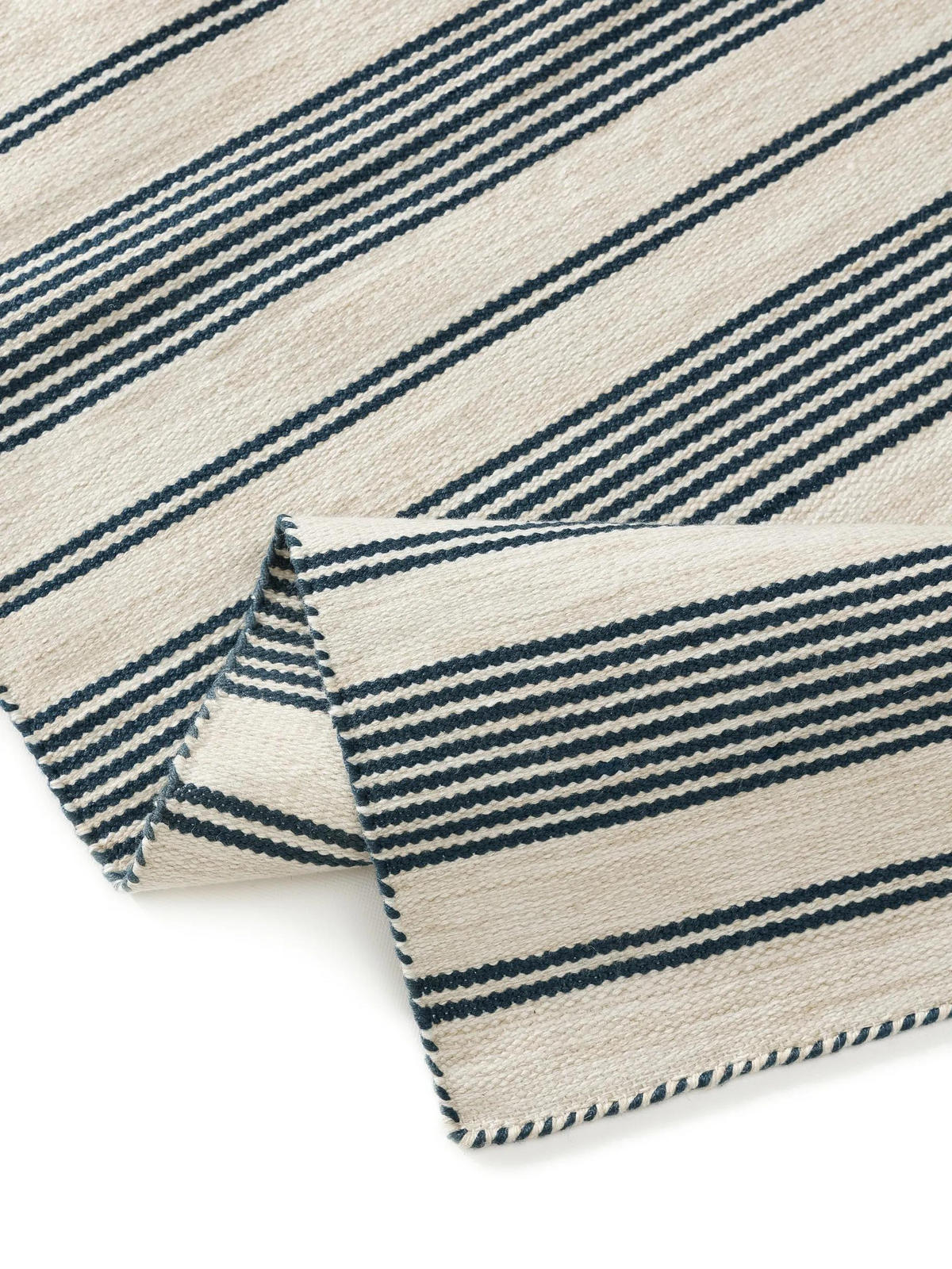 OUTDOORTEPPICH Rida Beige/Blau 120/170 cm - Blau/Beige, Kunststoff/Textil (120/170cm) - benuta