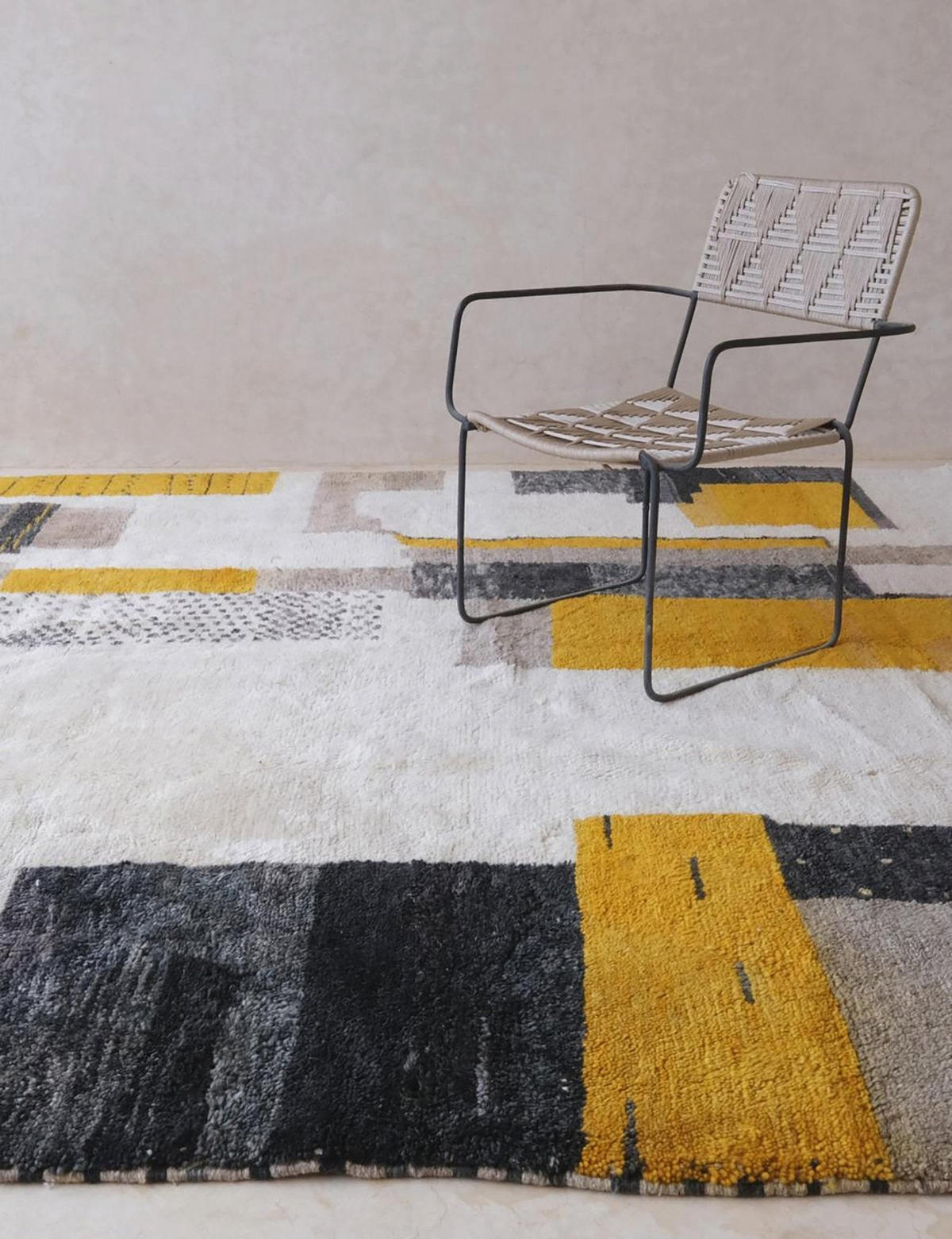 BERBERTEPPICH aus Marokko aus reiner Wolle 200x 300 cm - Orange, Naturmaterialien (200/300cm) - AFK Living