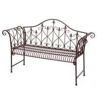GARTENBANK 93x148x50cm 2-Sitzer Braun - Braun, Metall (148/93/50cm) - PROREGAL