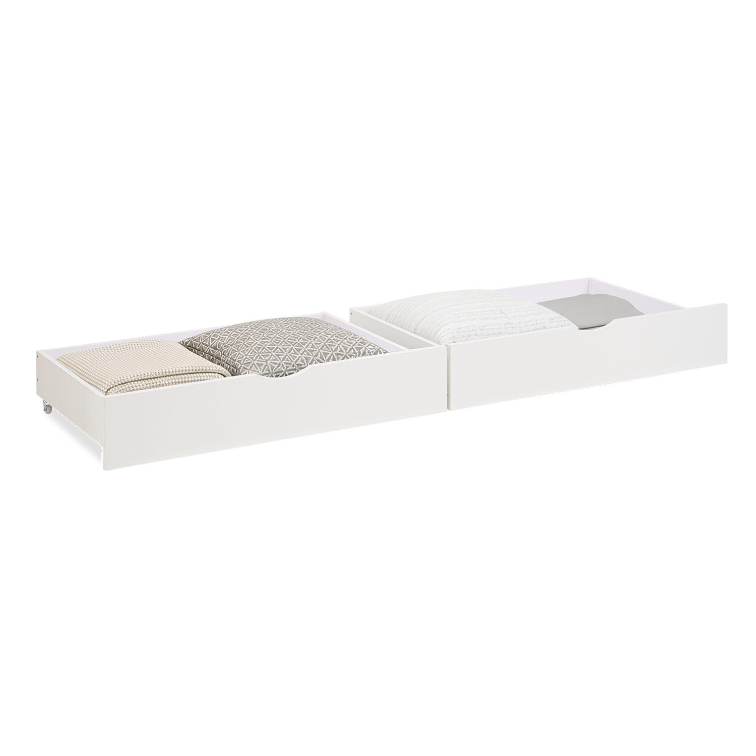 Homestyle4u Bettschubkasten Weiß